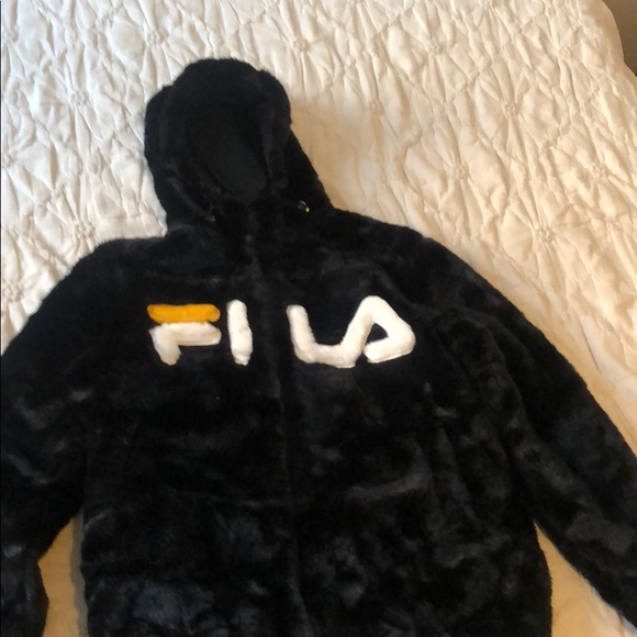 fila fur hoodie